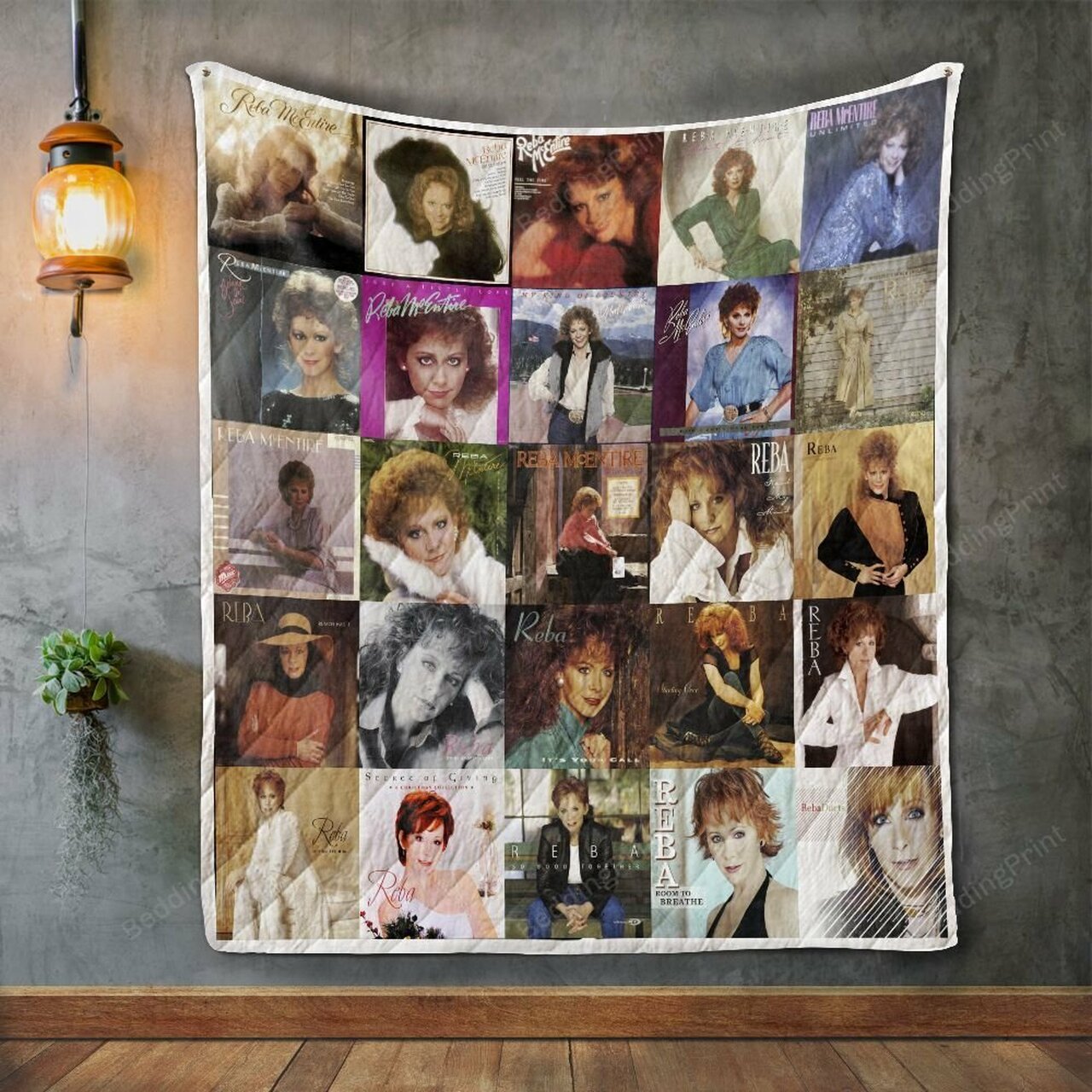 Reba McEntire Albums Personalized Quilt Bedding Set for Home Decoration & Family Gifts
