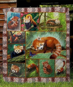 Red Panda Quilt Bedding Set Blanket Personalized for Home Decoration and Family Gifts