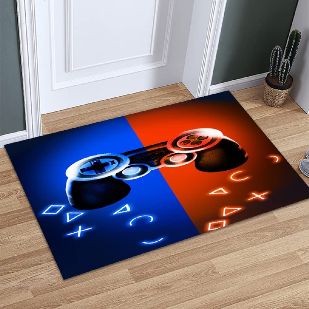 Red Personalized Ammyni Gamer Gamepad Controller Area Rug for Dining Room, Bedroom, and Living Room