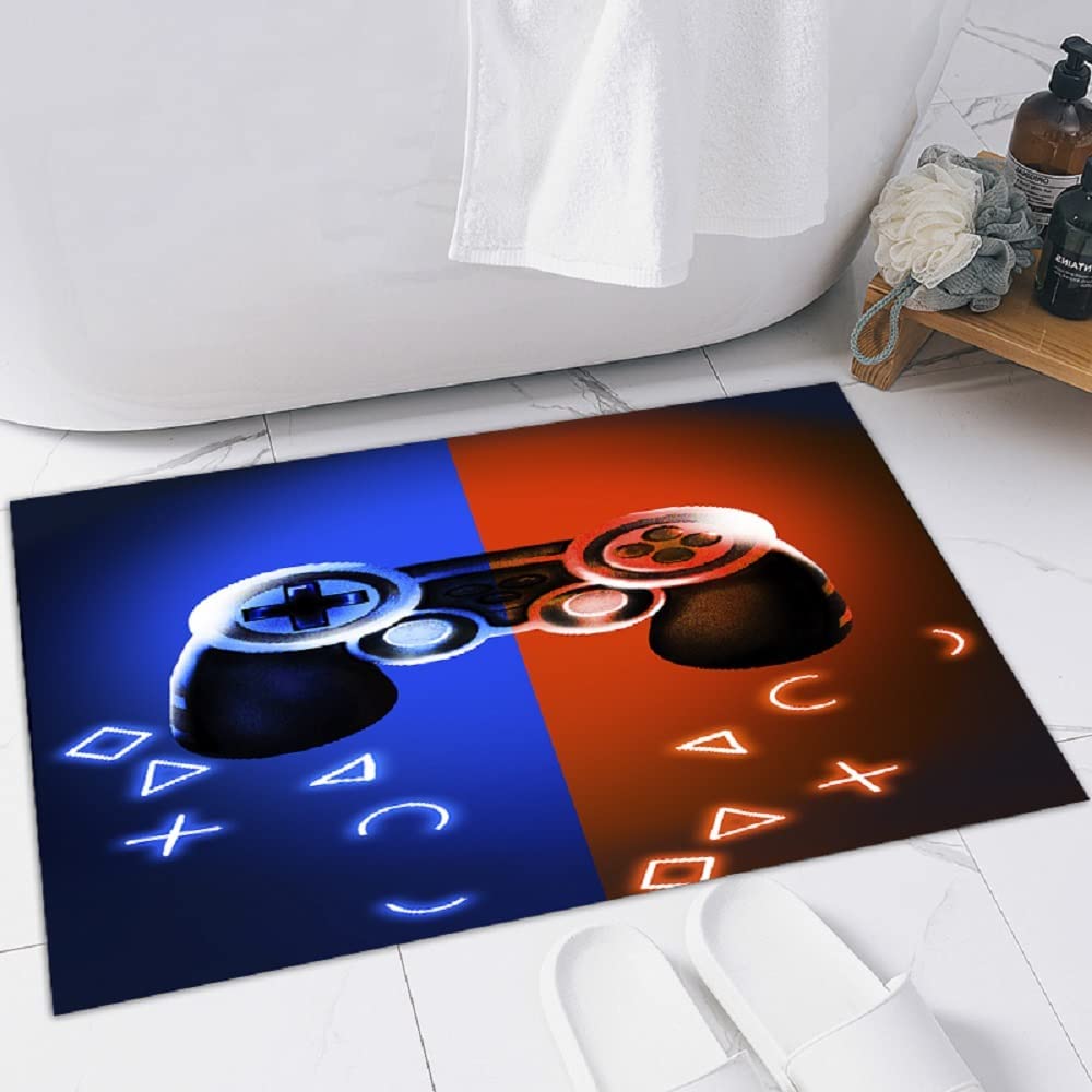 Red Personalized Ammyni Gamer Gamepad Controller Area Rug for Dining Room, Bedroom, and Living Room - Image 2