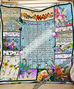 Remember Me With Smiles Personalized Quilt Blanket- Suitable for Home Decoration or Picnic