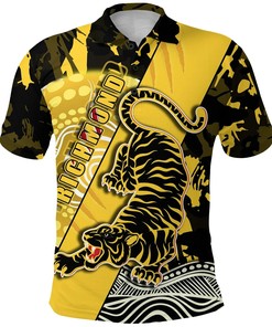 Richmond Anzac Polo Shirt Go Tigers Indigenous