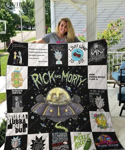 Rick And Morty Personalized Quilt Bedding Set Blanket- Gifts for Fans and Family