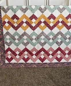 Ring Pattern Quilt Bedding Set - Ideal for Geometric Bedroom Decor and Family Gifts