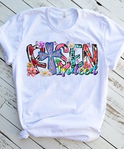 Risen Indeed Easter T-Shirt - Bunny Ears Cross Sublimation Tee Design