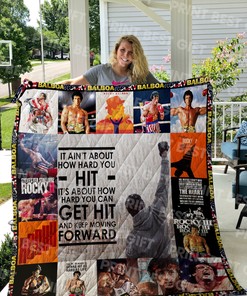 Rocky Poster Quilt Bedding Set - Perfect for Movie Fans and Family Gifts