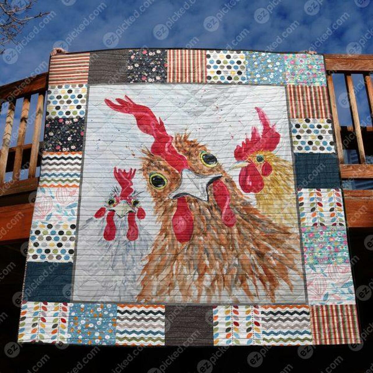 Rooster Personalized Quilt Bedding Set Blanket for Home Decoration