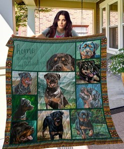 Rottweiler All Of The Stars Quilt Blanket Bedding Set, Suitable for Home and Picnic, Great Gifts for Dog Lovers