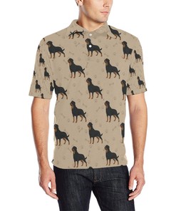 Rottweiler Pattern Print Design Men Polo Shirt 3D Polo Shirt A3