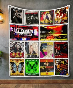 Roxette Album Covers Quilt Blanket Bedding Set for Fans, Suitable for Home Decoration and Gifts for Family