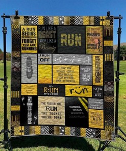 Running Quilt Bedding Set Bedroom Decor, Gifts for Family