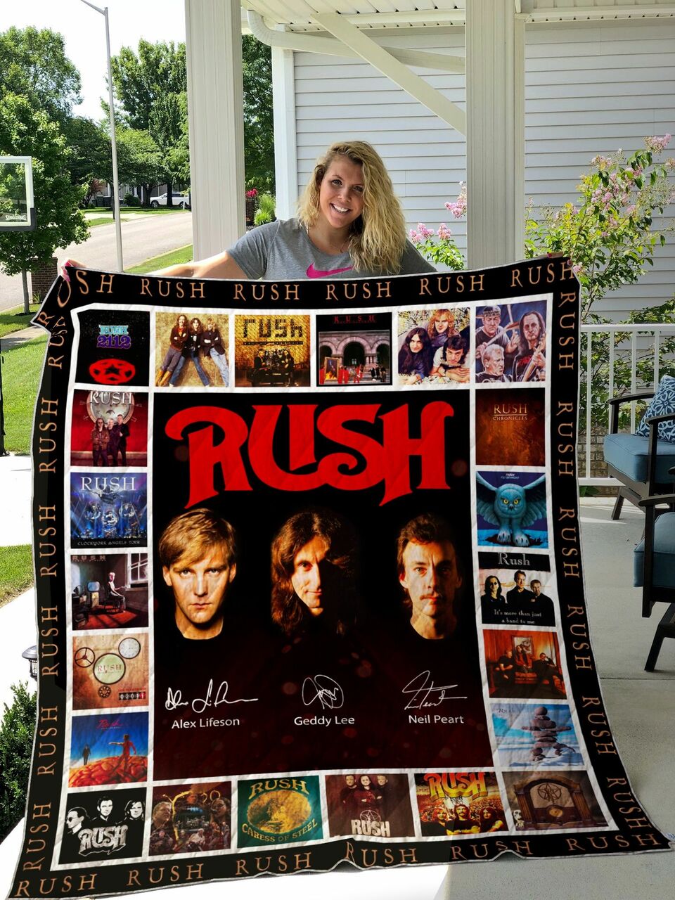Rush Quilt Bedding Set Blanket Gifts For Fans Birthday Christmas Bedroom Decor, Gifts for Family