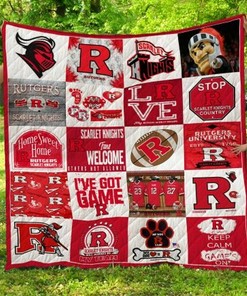 Rutgers Scarlet Knights Personalized Quilt Bedding Set for Home Decoration & Family Gifts