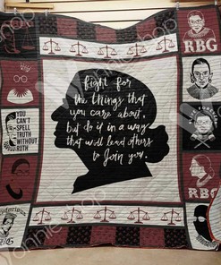 Ruth Bader Ginsburg Personalized Quilt Bedding Set Blanket for Home Decoration and Family Gifts