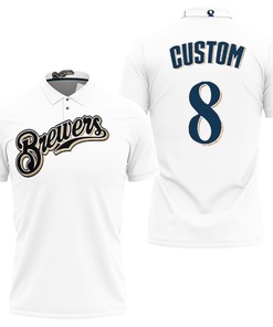 Ryan Braun Milwaukee Brewers Home White 2019 Jersey Inspired Style Polo Shirt