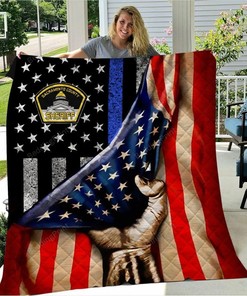 Sacramento County Sheriff Flag Quilt Bedding Set Blanket Bedroom Decor, Gifts for Family