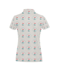 Sailboat Print Design Women's Polo Shirt 3D Polo Shirt A5