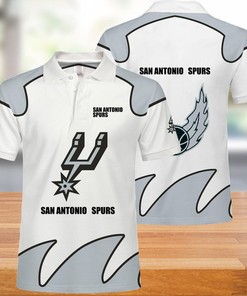 San Antonio Spurs Button Up Polo Shirt