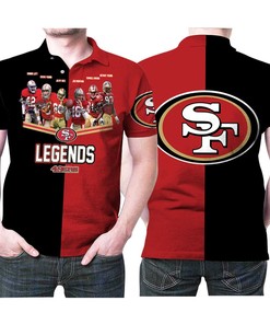 San Francisco 49Ers 6 Legends Players Signed 3D Printed Gift For San Francisco 49Ers Niners Fan Polo Shirt