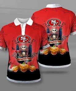 San Francisco 49Ers Halloween Polo Shirt Gift for NFL Fans