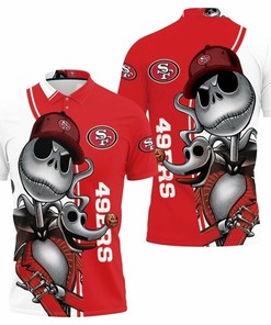 San Francisco 49Ers Jack Skellington And Zero Polo Shirt