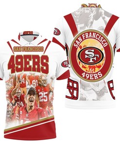 San Francisco 49Ers Logo Nfc West Division Champions Super Bowl 2021 3D Polo Shirt
