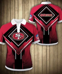 San Francisco 49Ers Square Lattice Polo Shirt Gift for NFL Fans