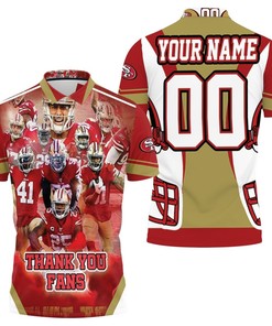 San Francisco 49Ers Super Bowl 2021 Nfc West Division Thank You Fans Personalized Polo Shirt