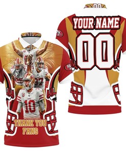 San Francisco 49Ers Thank You Fans Personalized Polo Shirt
