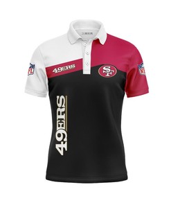 San Francisco 49Ers Women's Button Up Polo Shirt
