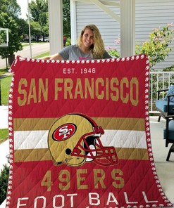 San Francisco 49ers Personalized Quilt Bedding Set Blanket for Home Decoration and Family Gifts, Gifts for Fans