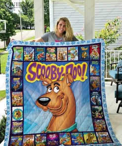 Scooby Doo Potrait Quilt Bedding Set Blanket Scooby Doo Cartoon Gifts Birthday Christmas