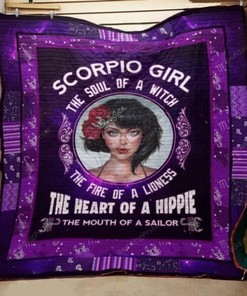Scorpio Horoscope The Soul Of A Witch The Heart Of A Hippie Quilt Bedding Set Blanket