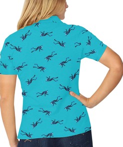 Scuba Driver Print Design Women's Polo Shirt 3D Polo Shirt