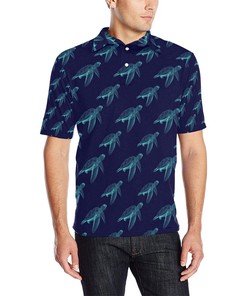 Sea Turtle Pattern Print Design T04 Men Polo Shirt