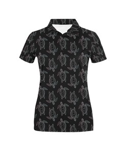 Sea Turtle Print Design Women's Polo Shirt 3D Polo Shirt A1