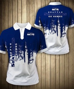 Seattle Seahawks 3D Polo Shirt