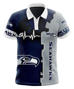Seattle Seahawks Beating Curve Polo Shirt