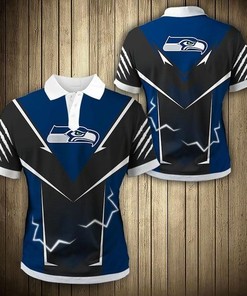 Seattle Seahawks Flame Polo Shirt