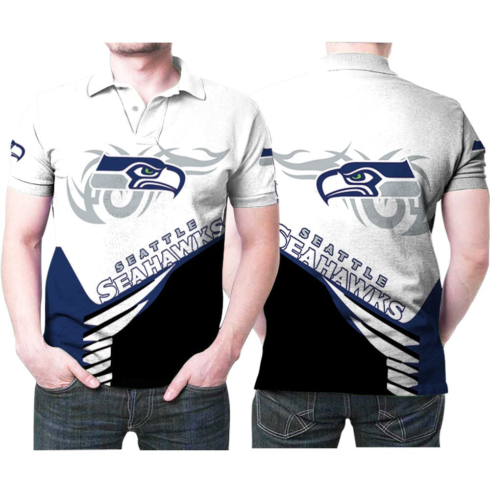 Seattle Seahawks Logo Beautiful Pattern 3D Printed Gift For Seattle Seahawks Fan Polo Shirt