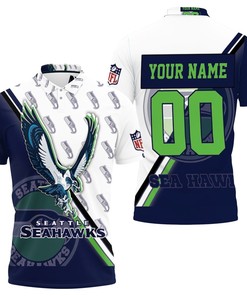 Seattle Seahawks Logo Nfl For Fans 3D Personalized Polo Shirt