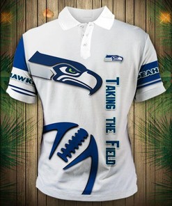 Seattle Seahawks Zigzag Casual Polo Shirt