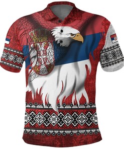 Serbia Polo Shirt Serbian Eagle Special Version