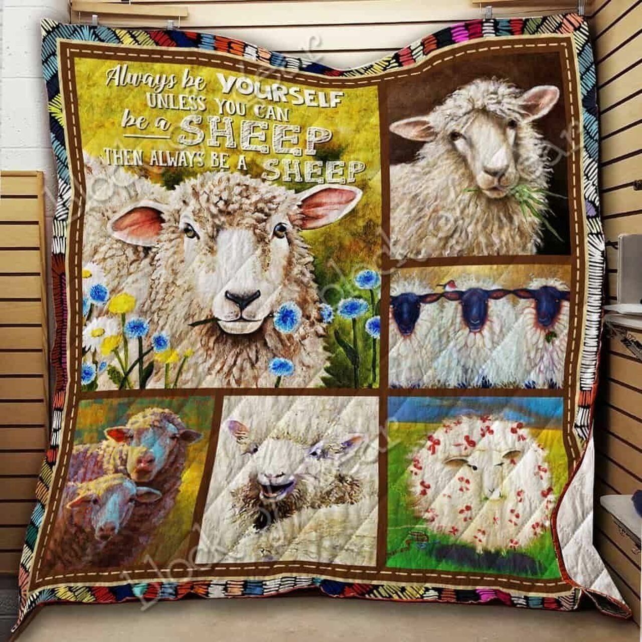 Sheep Quilt Bedding Set Bedroom Decor, Gifts for Family