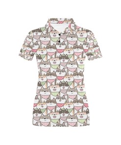 Shiba Inu Print Design Women's Polo Shirt 3D Polo Shirt A10
