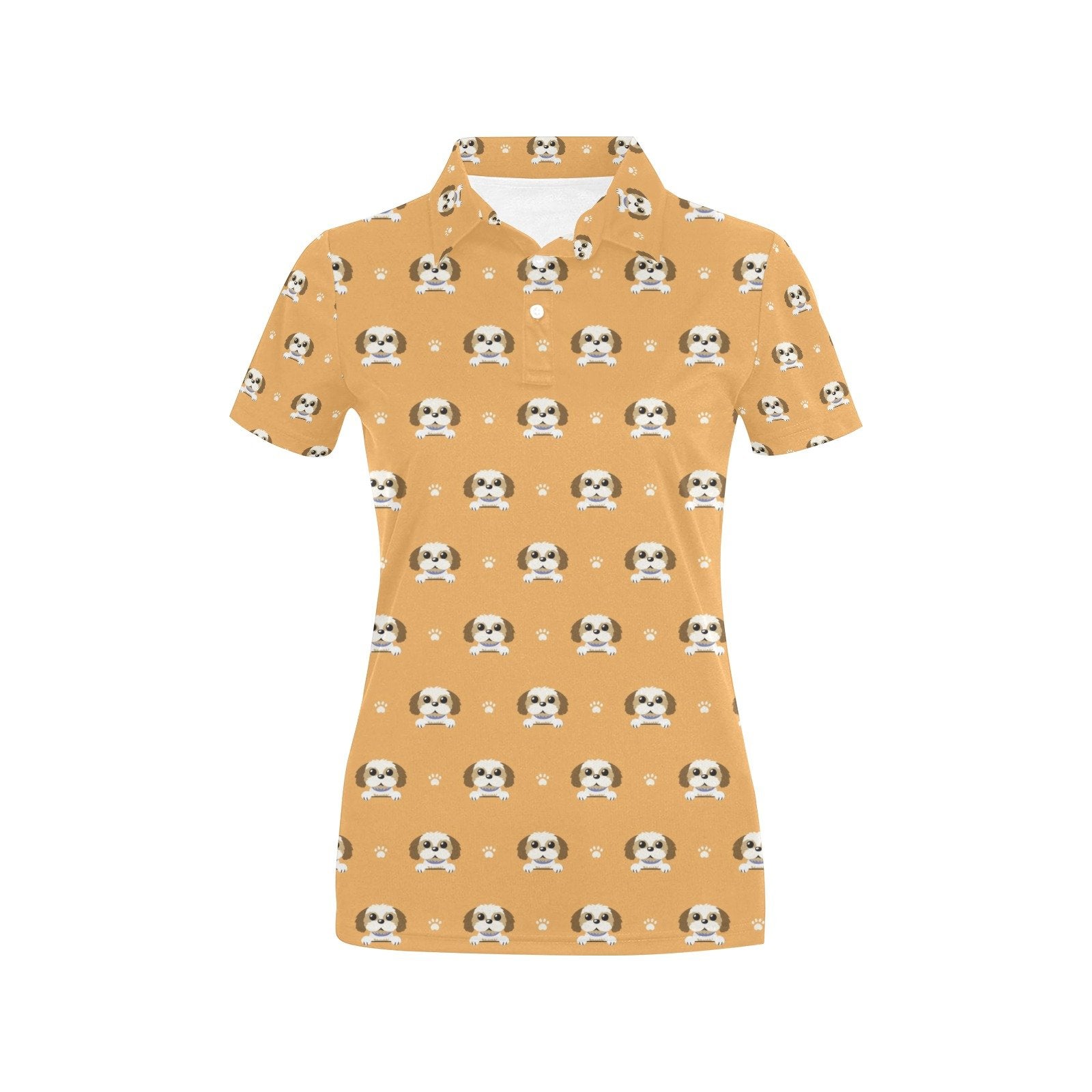 Shiba Inu Print Design Women's Polo Shirt 3D Polo Shirt A13