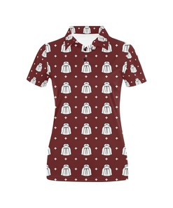 Shiba Inu Print Design Women's Polo Shirt 3D Polo Shirt A14