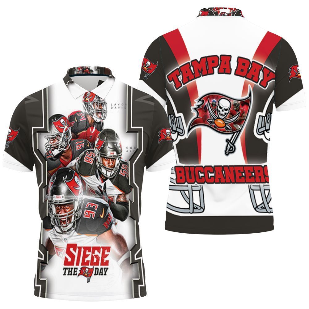 Siege The Day Tampa Bay Buccaneers Nfc South Division Champions Super Bowl 2021 3D Polo Shirt