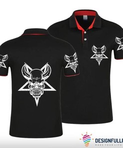 Skull Gift The Skull With Horn Polo Shirt Nhd