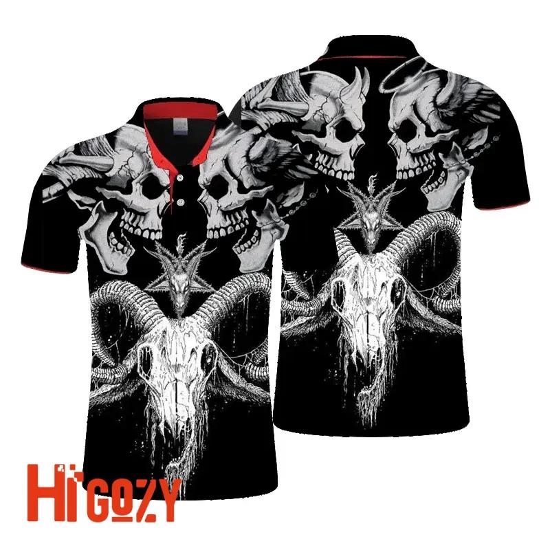 Skull Unisex Polo T-Shirt - Td023